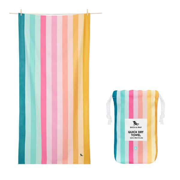 Dock & Bay - Beach Towel - Summer Coastal Candy XL