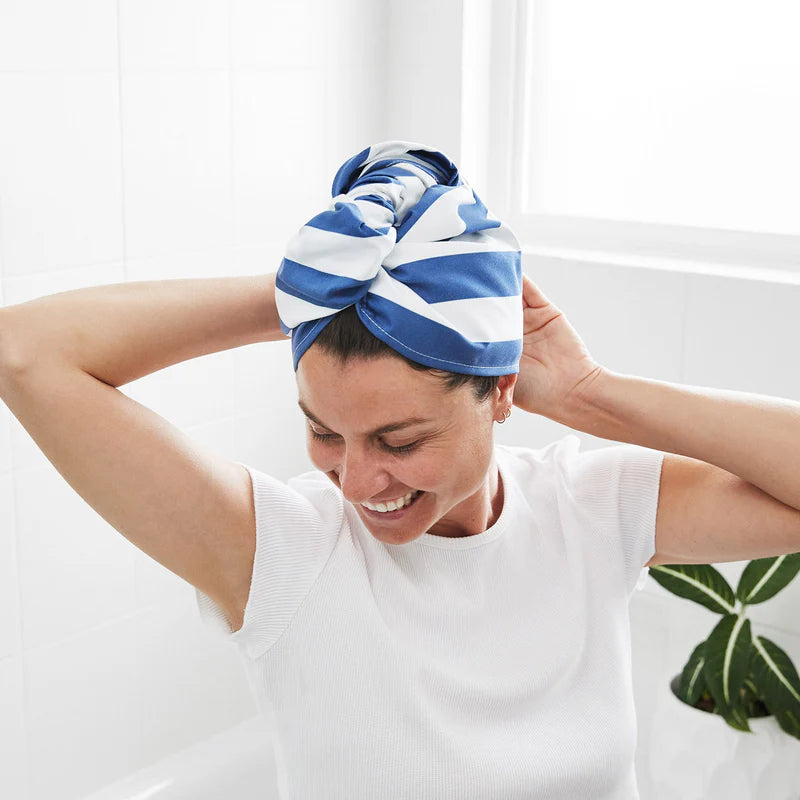 Dock & Bay Hair Wrap - Whitsunday Blue