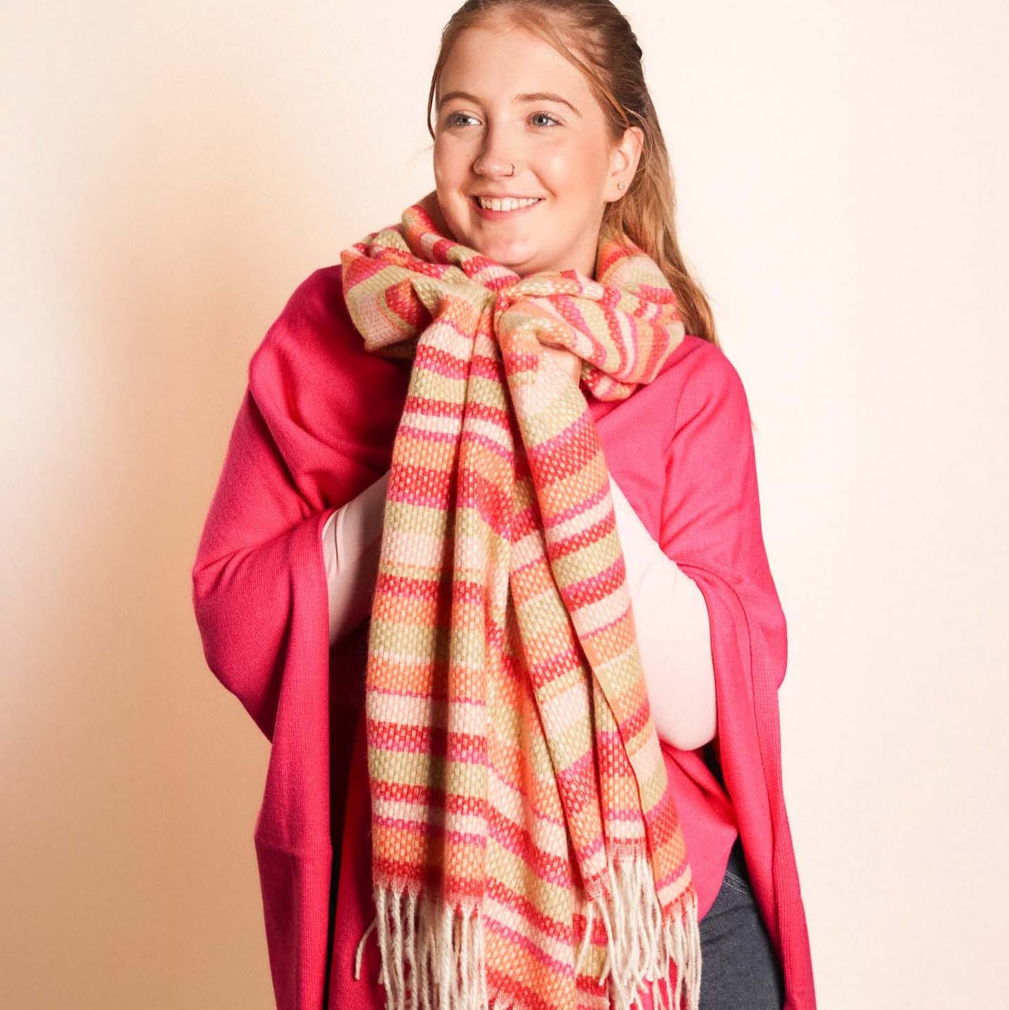 Scarf - Winter Stripe - Orange