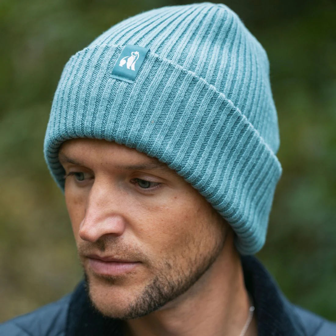 Swole Panda - Organic Cotton Beanie - Turquoise