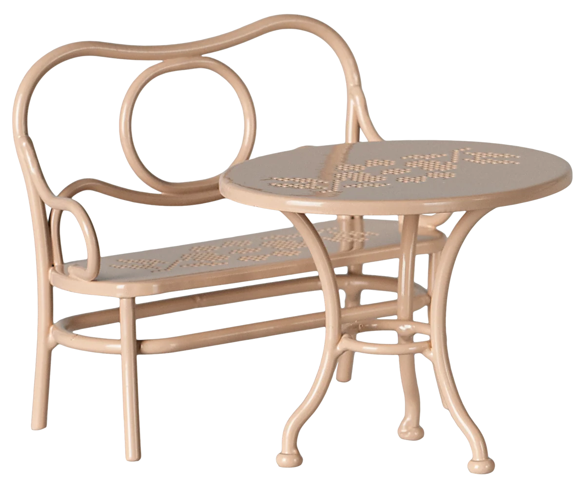 Maileg - Cafe Set Mouse Big - Pale Pink
