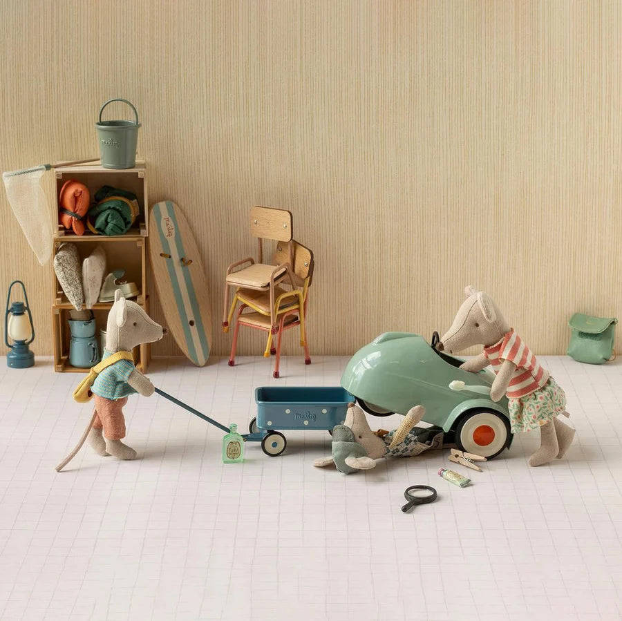 Maileg - Car - Mouse -Light Mint