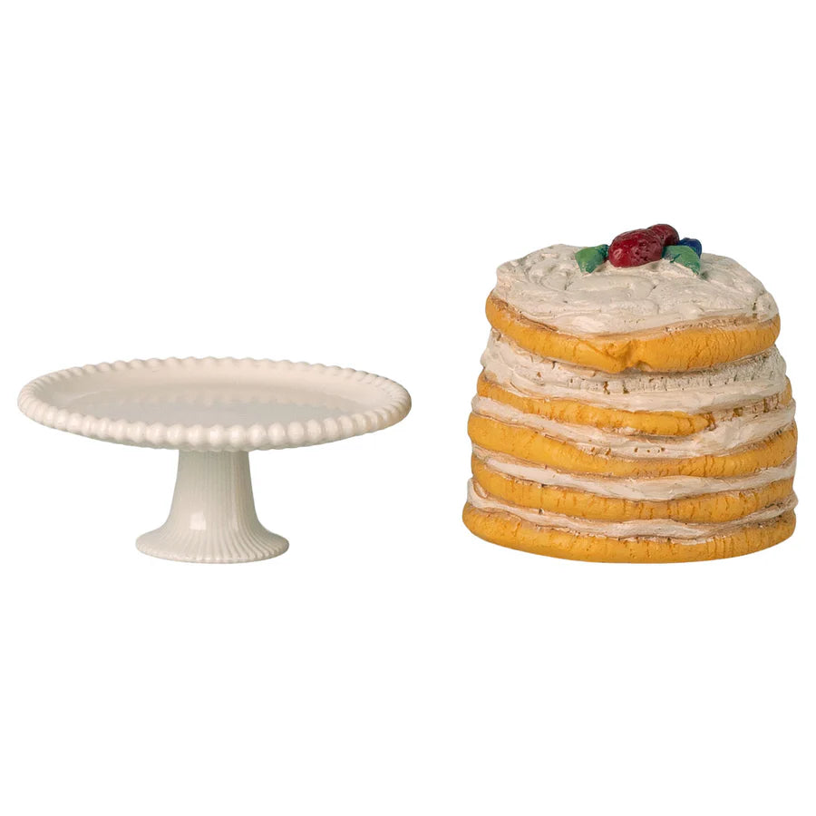 Maileg - Mouse Party Cake & Cake Stand