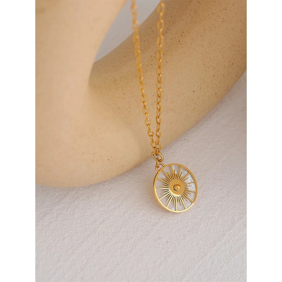 Sun - Mother of Pearl Necklace