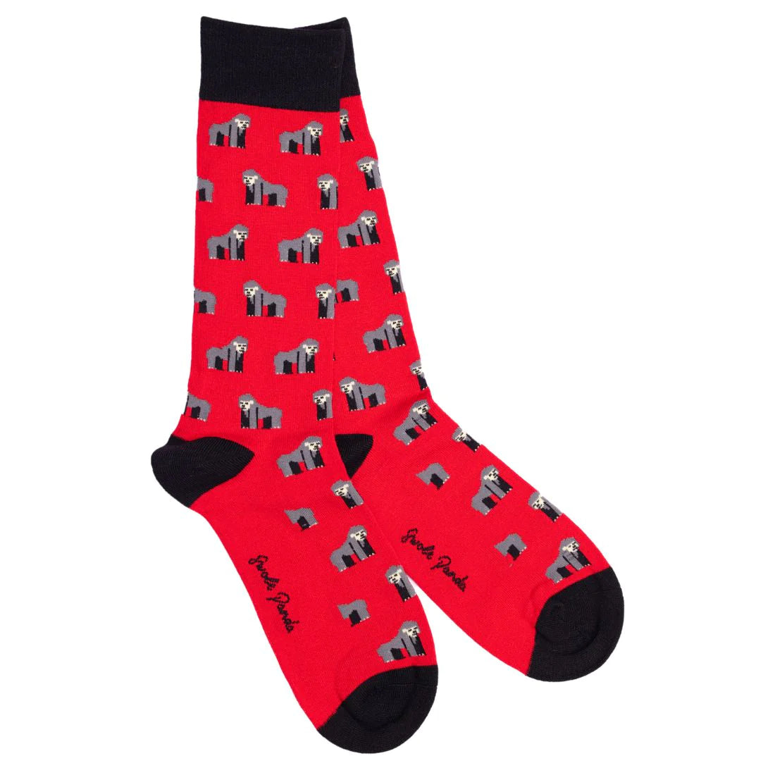 Swole Panda - Red Gorilla Bamboo Socks