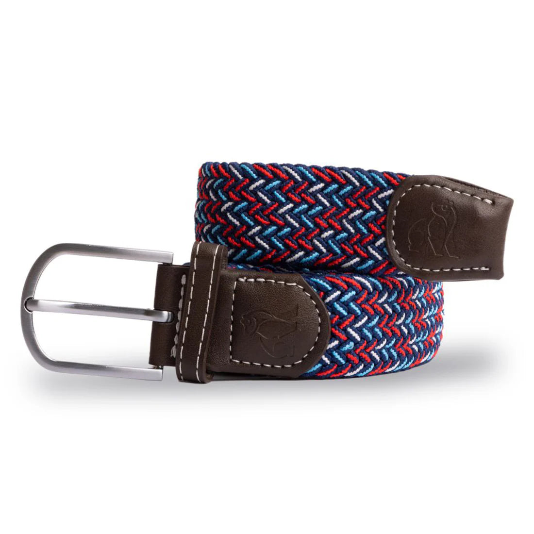 Swole Panda - Blue/Red/White Dot - Woven Belt - M