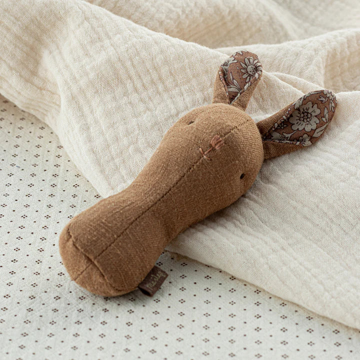 Maileg - Lullaby Friends - Bunny Rattle - Chocolate