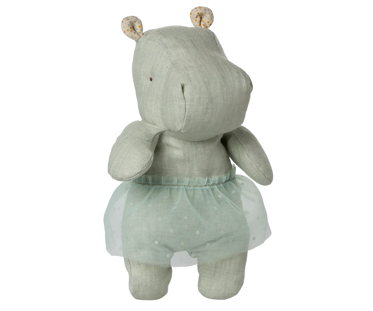 Maileg - Safari friends Hippo with skirt - Small - Mint