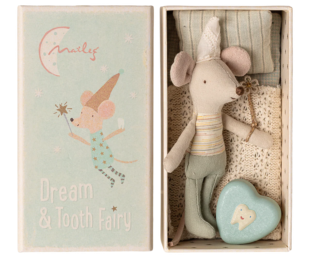 Maileg - Tooth Fairy Mouse in Matchbox - Little Brother