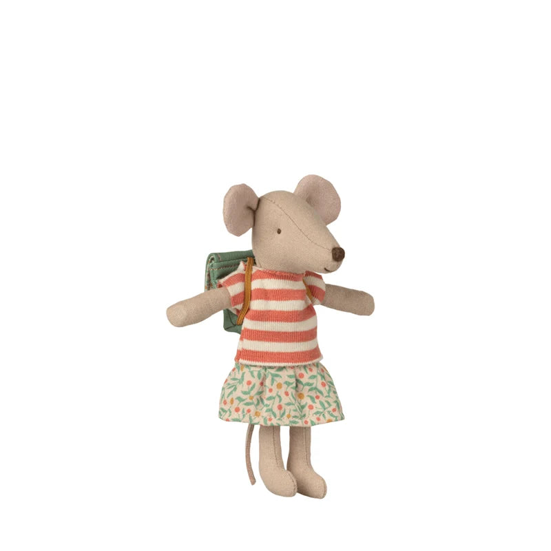 Maileg - Big Sister Tricycle Mouse - Green