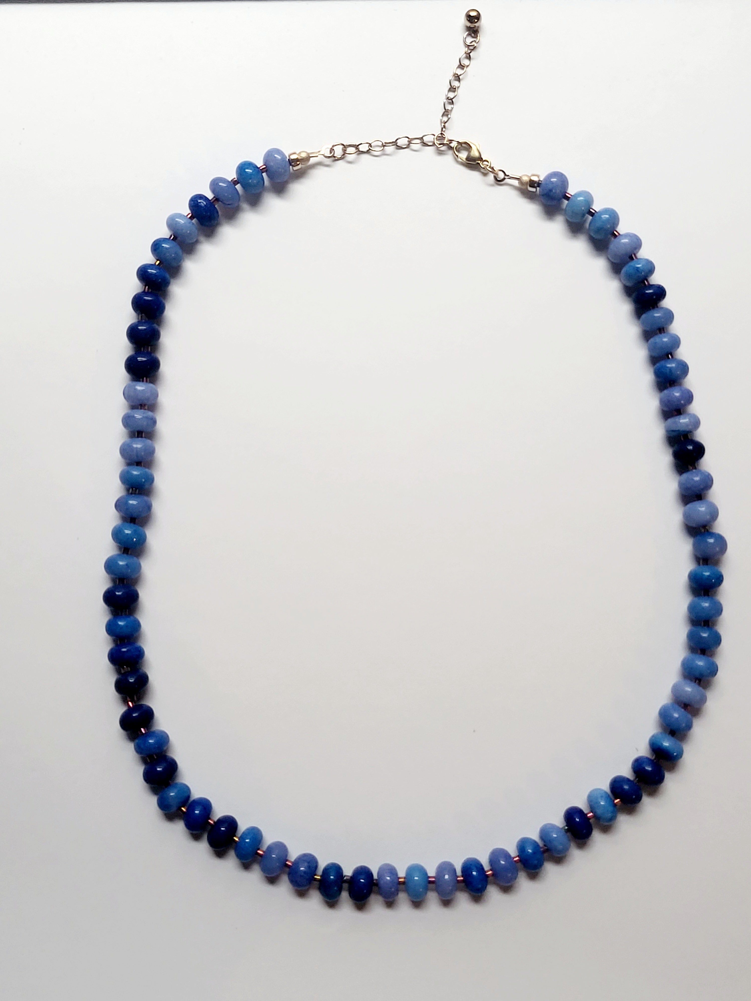 Blue Ombre Opal Necklace