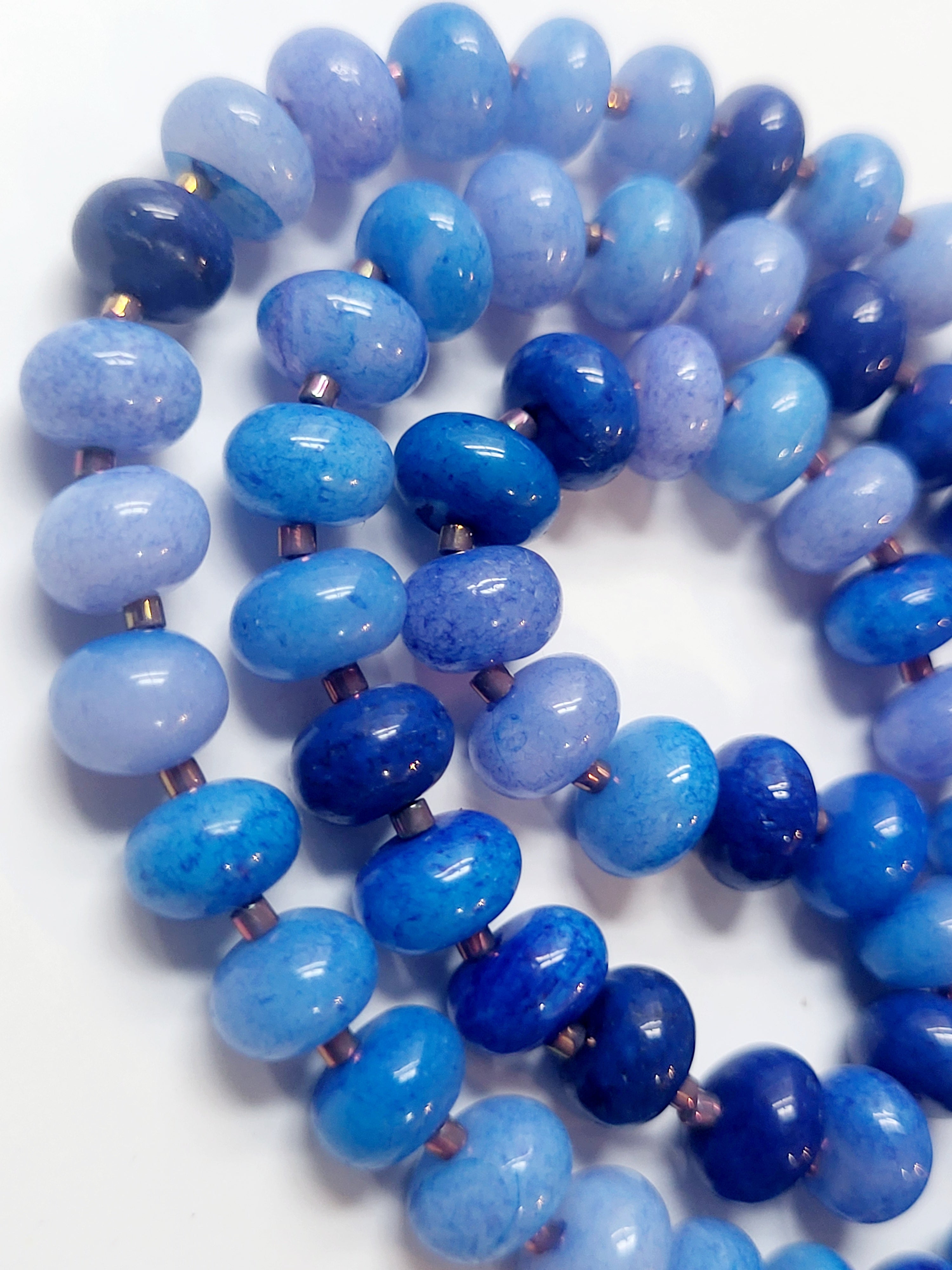 Blue Ombre Opal Necklace
