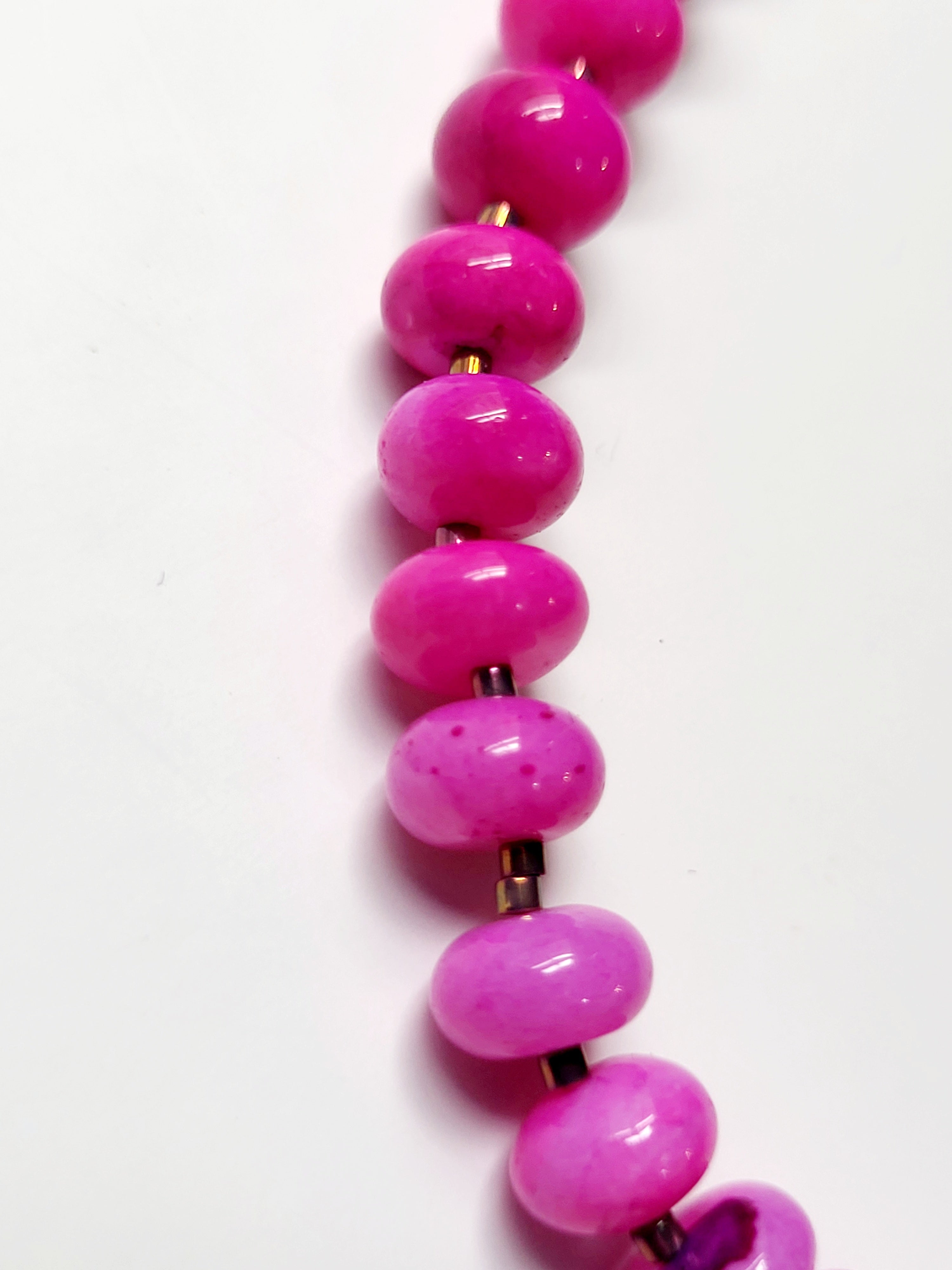 Hot Pink Opal Necklace