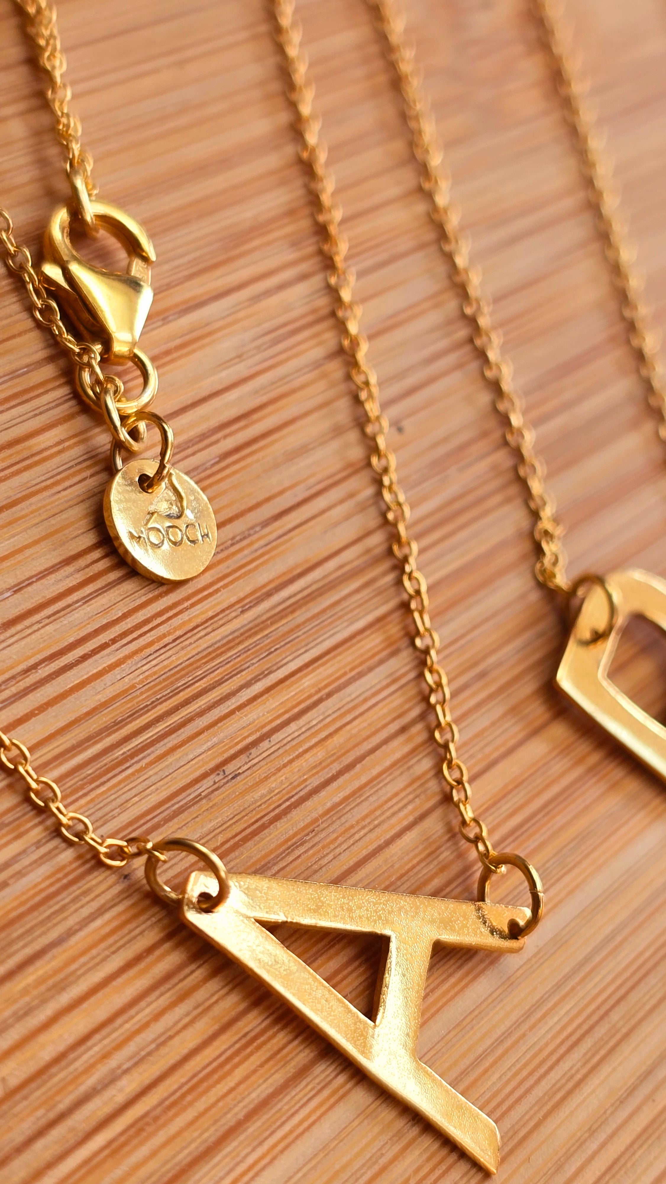 Gold Vermeil Initial Necklace A - Z
