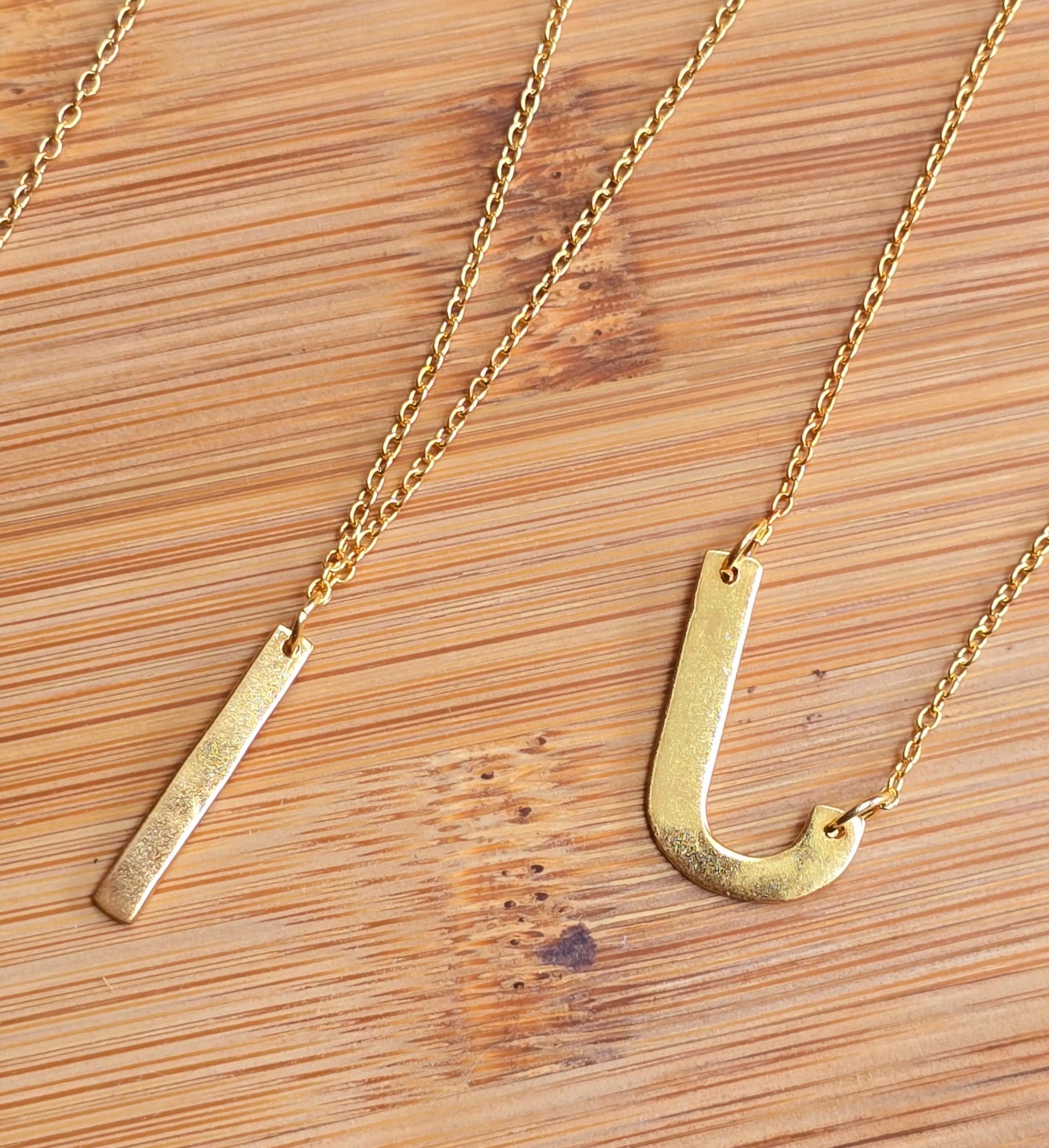 Gold Vermeil Initial Necklace A - Z