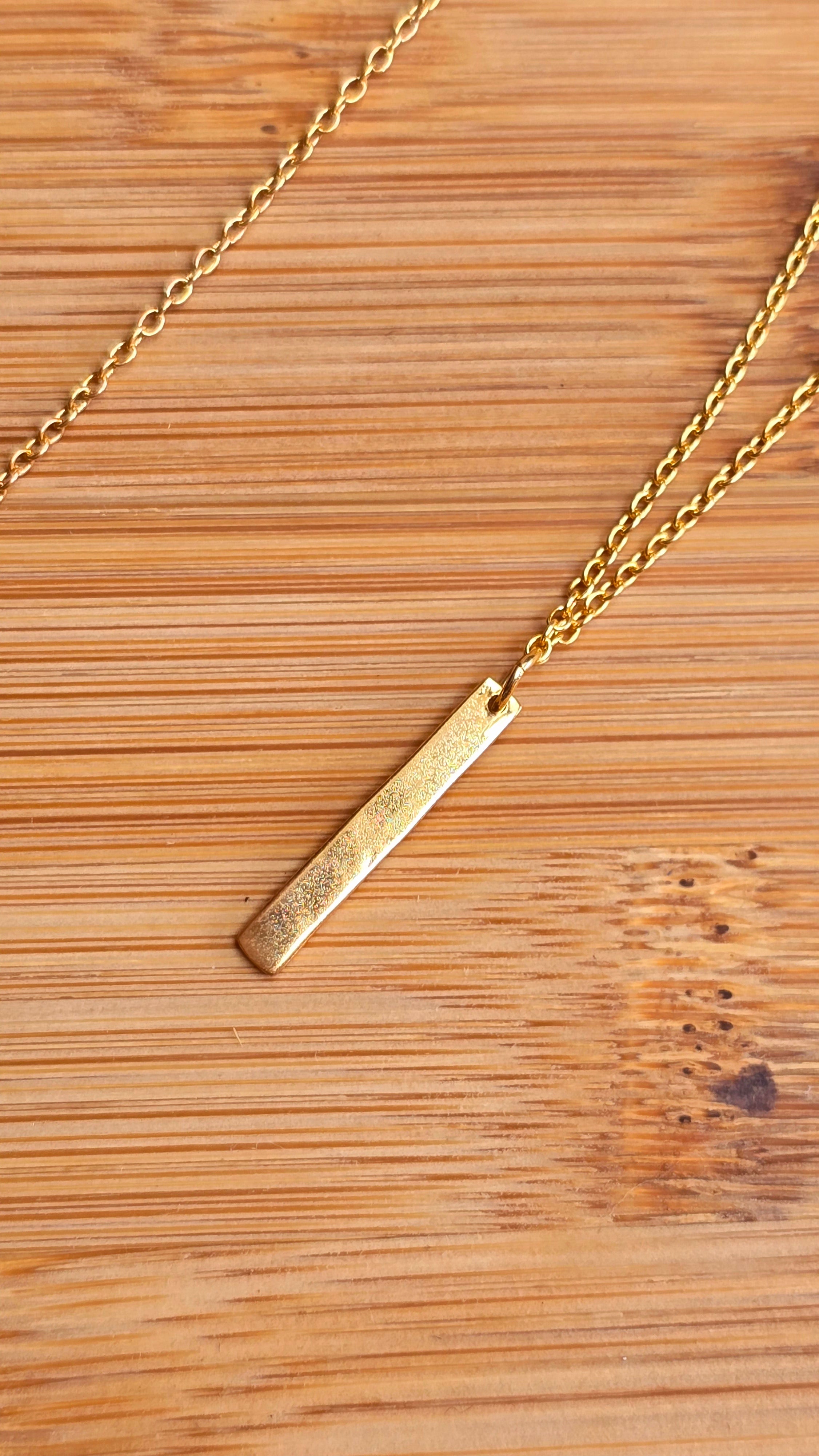 Gold Vermeil Initial Necklace A - Z