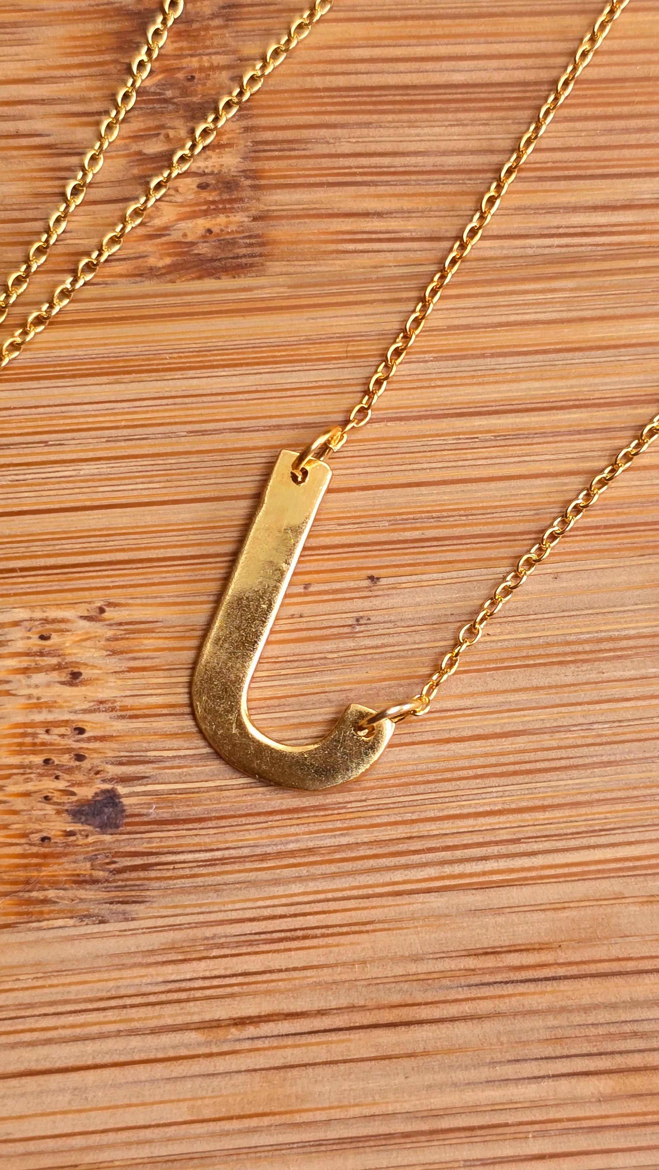 Gold Vermeil Initial Necklace A - Z