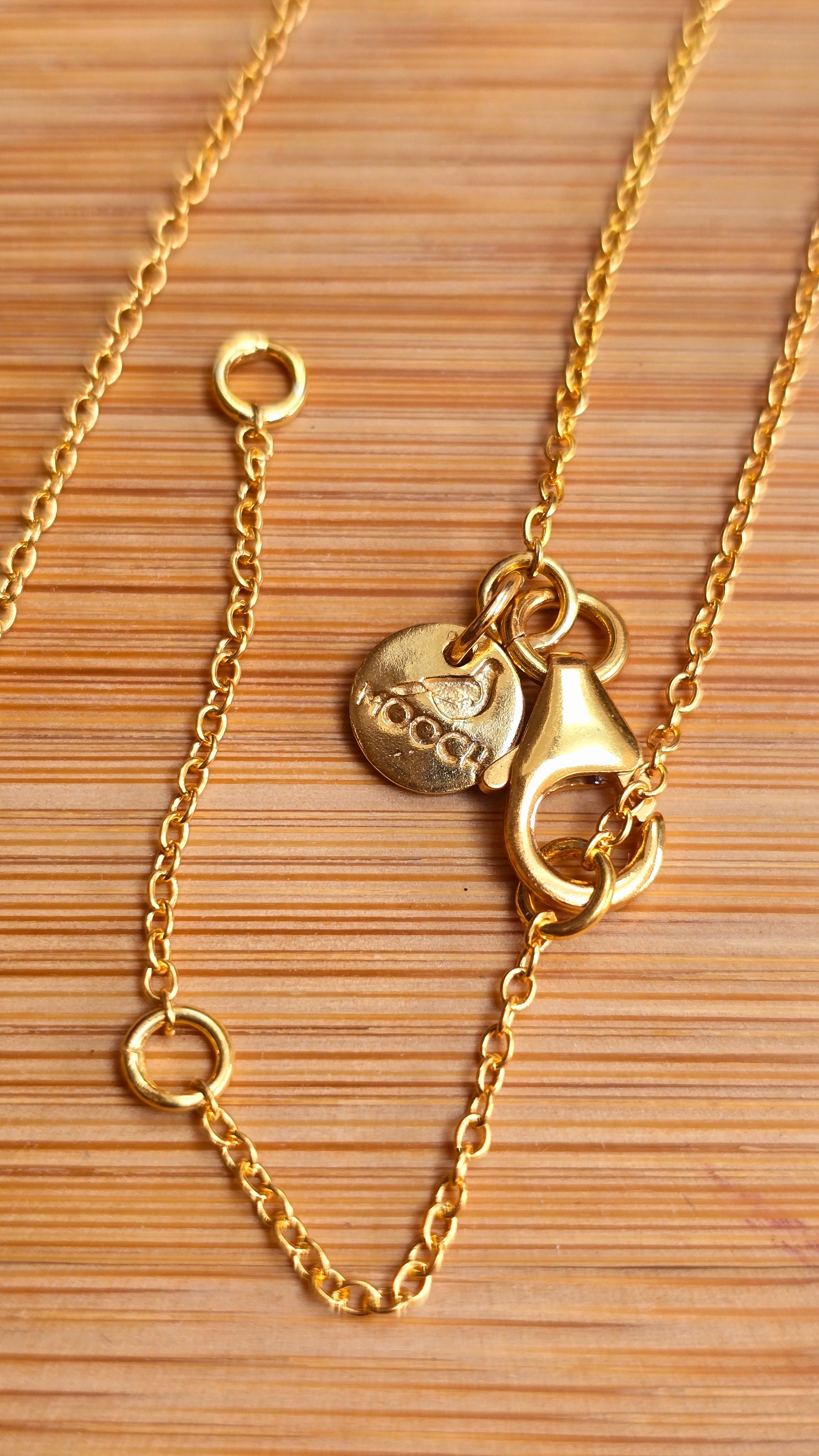 Gold Vermeil Initial Necklace A - Z