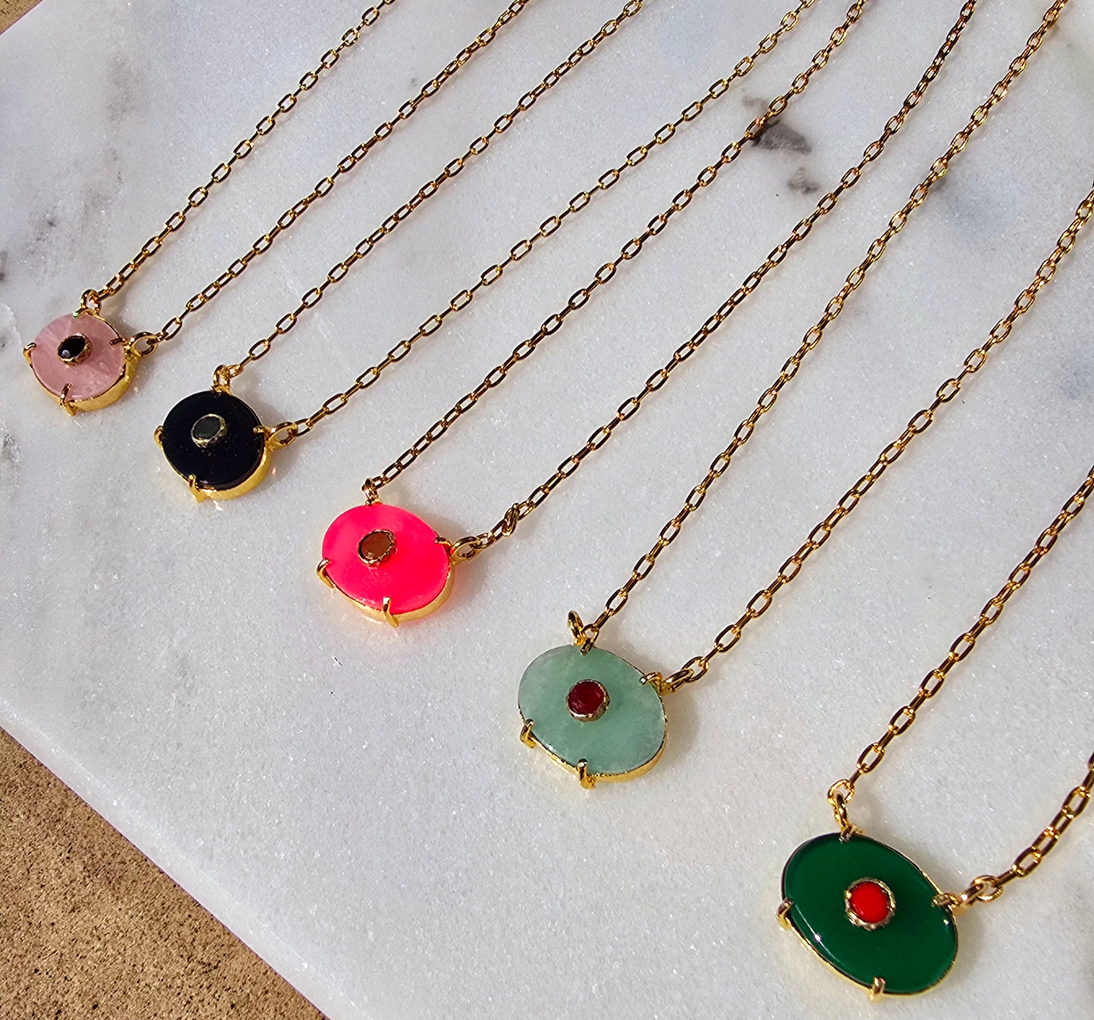 Exclusive - Oval Eye Pendant Necklace