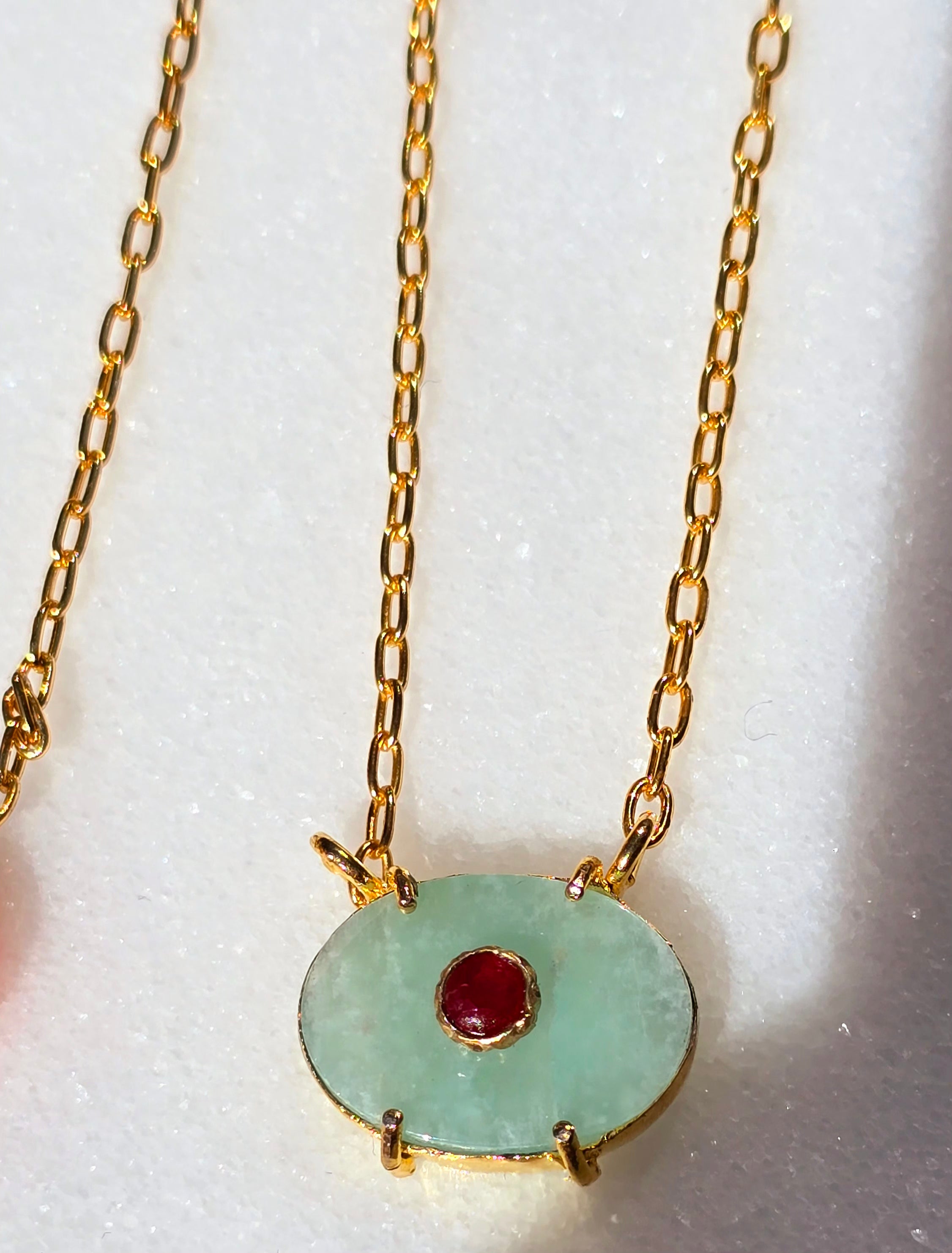 Exclusive - Oval Eye Pendant Necklace