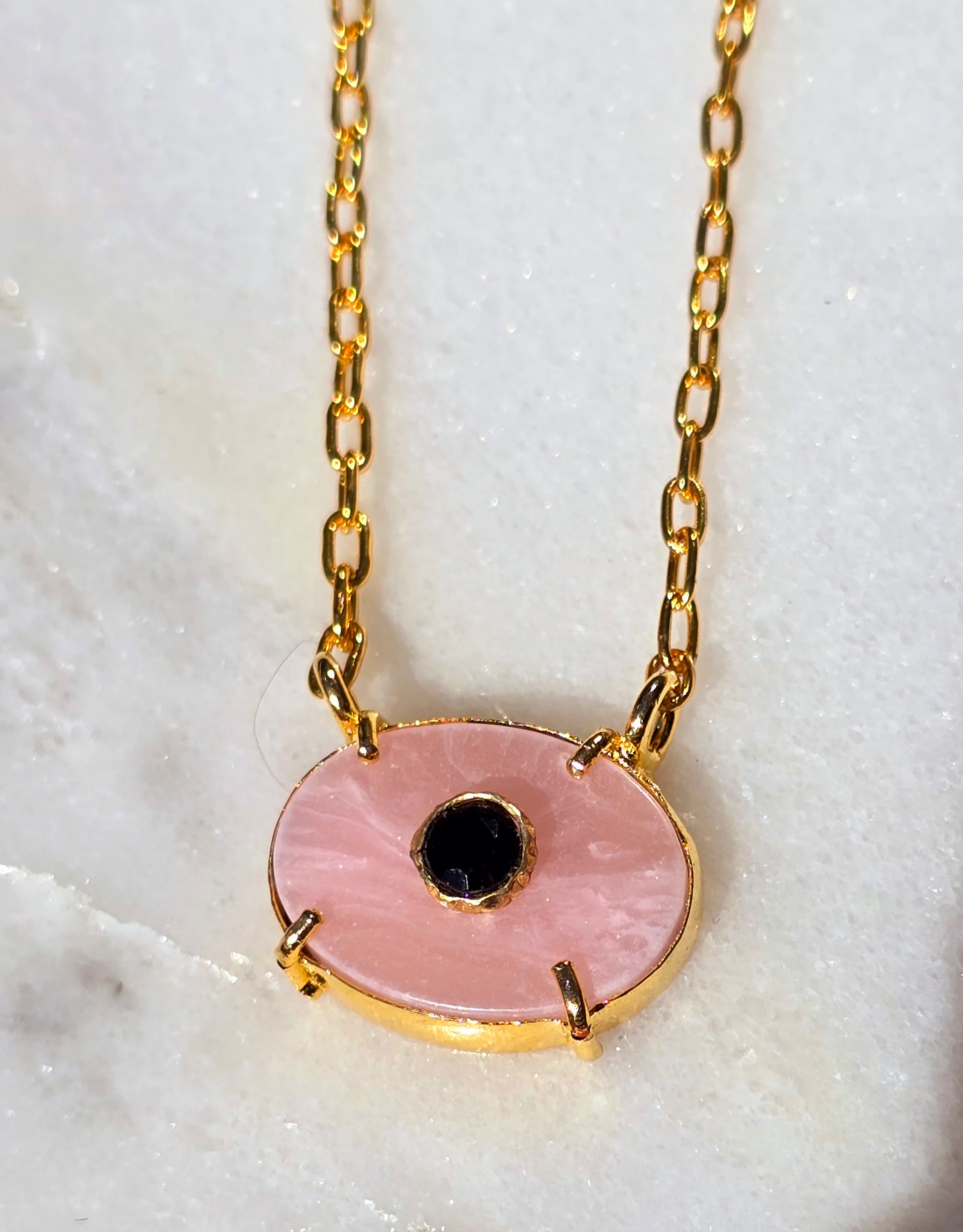 Exclusive - Oval Eye Pendant Necklace