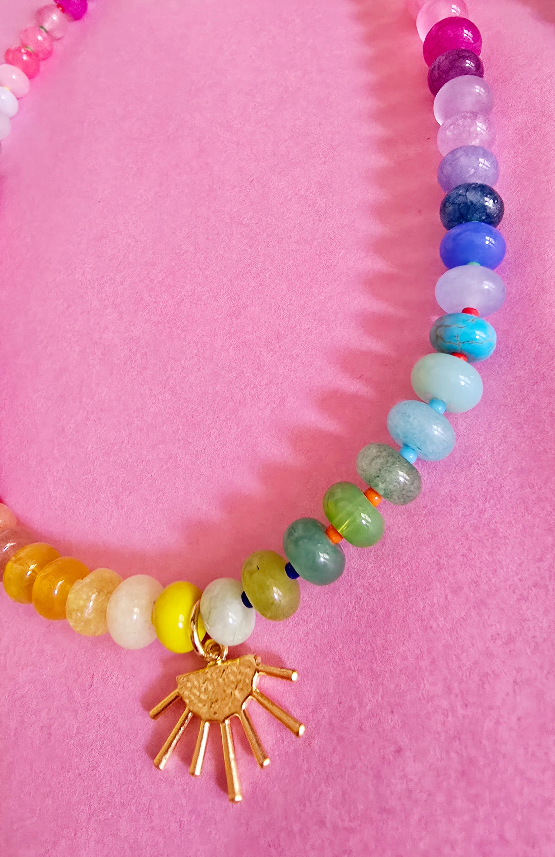 Mooch Exclusive - Rainbow Candy Beaded Necklace