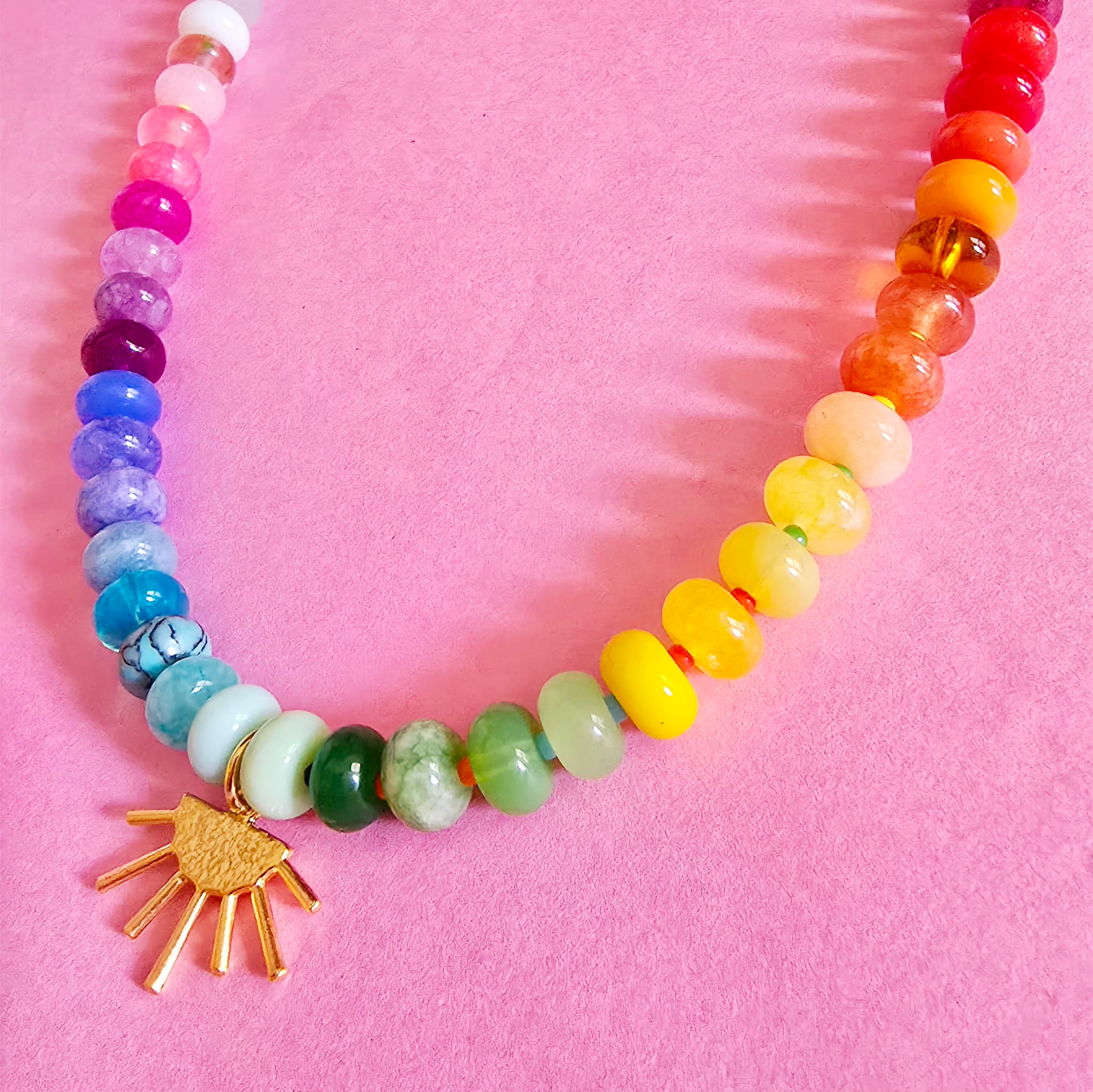 Mooch Exclusive - Rainbow Candy Beaded Necklace