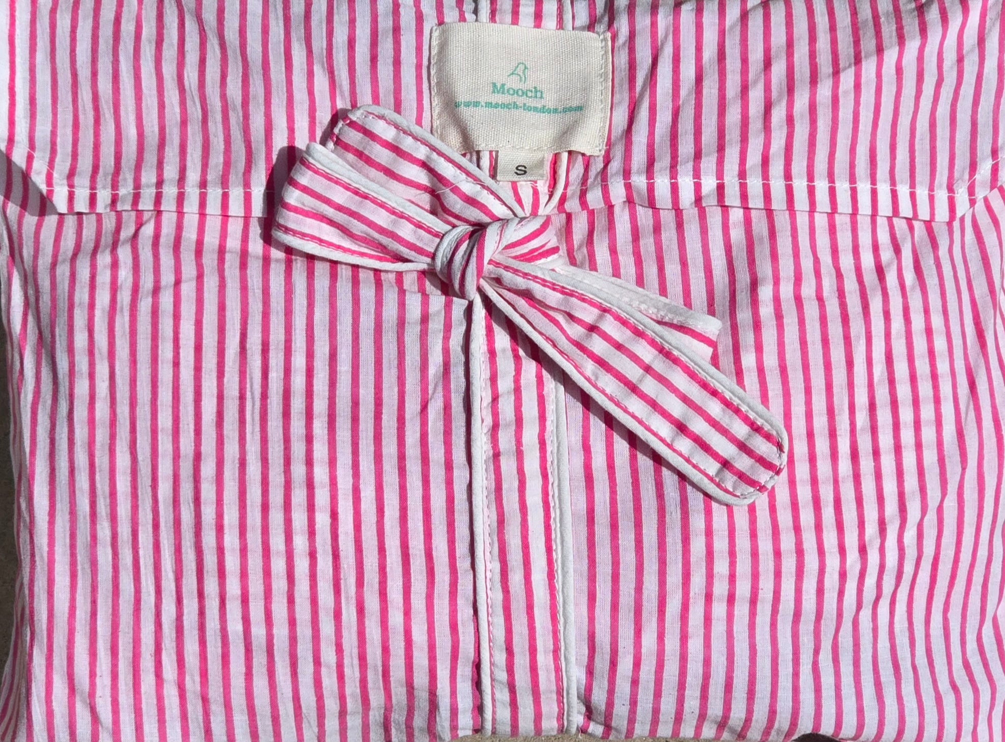 MOOCH London - Pink Stripe Shortie Pyjama Set