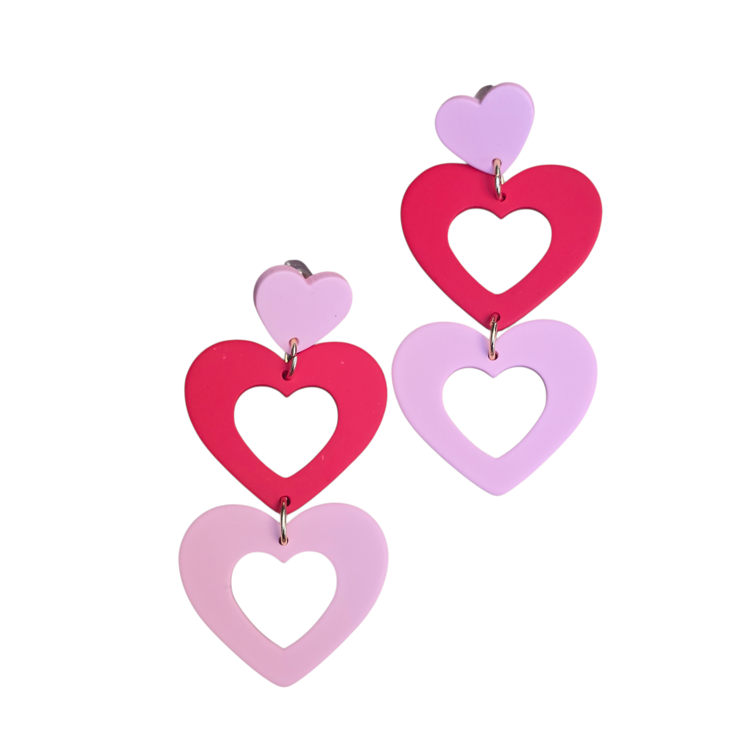 MOOCH London - Acrylic Heart Earrings