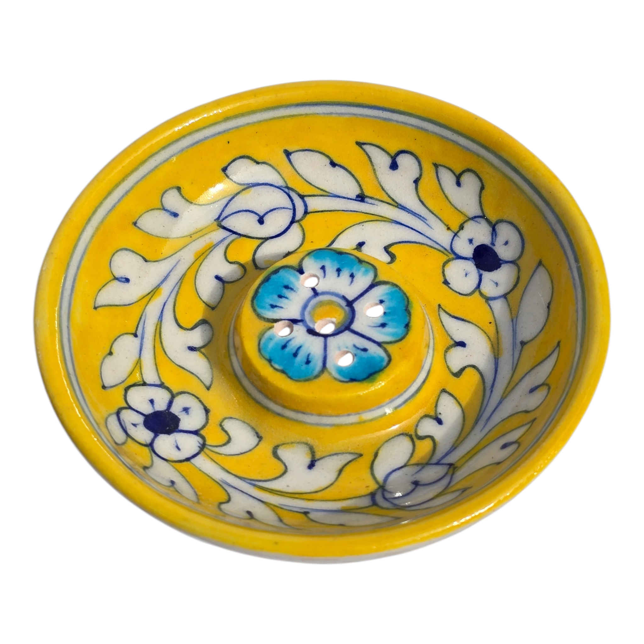 Jaipur Blue Pottery - Hand Painted - Incense Stick Holder