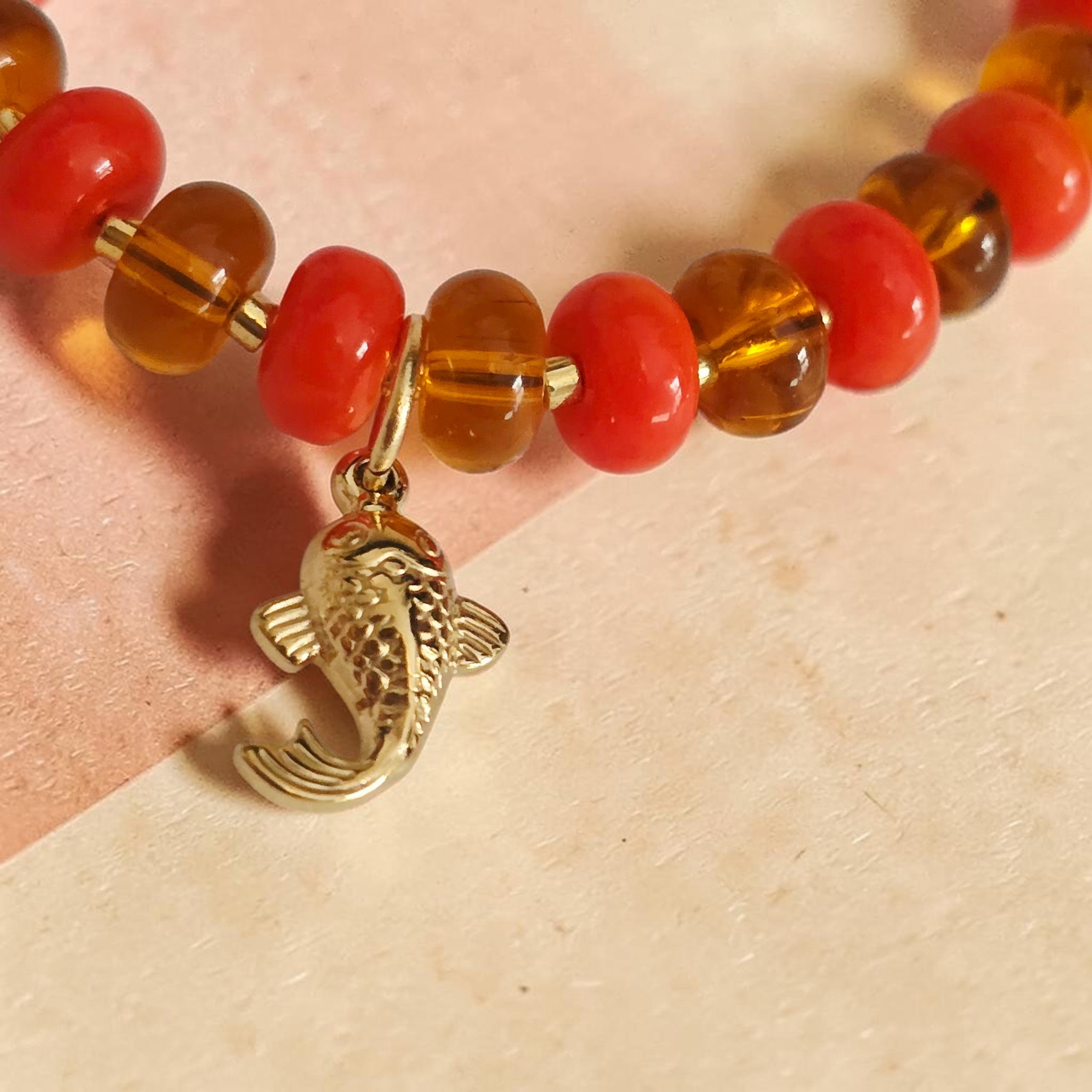 MOOCH London - Zesty Bright Necklace - Orange