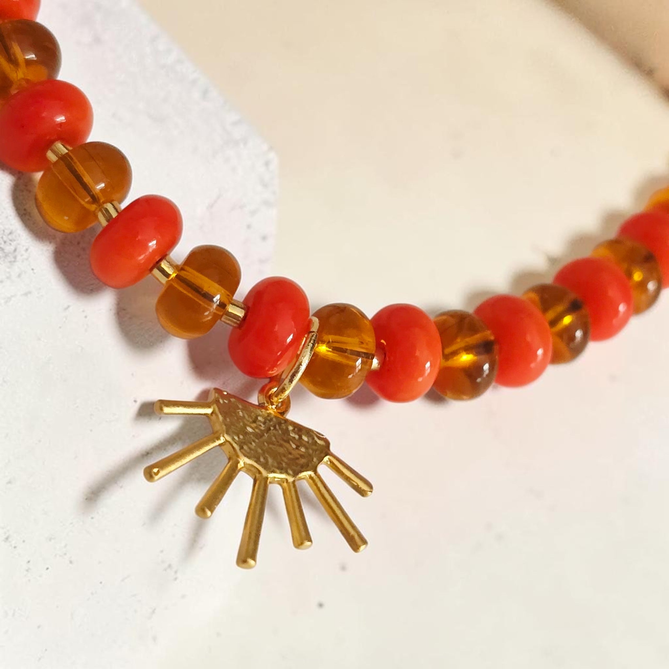 MOOCH London - Zesty Bright Necklace - Orange