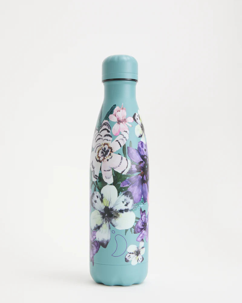 Chillys 500ml Bottle - Floral - Feathered
