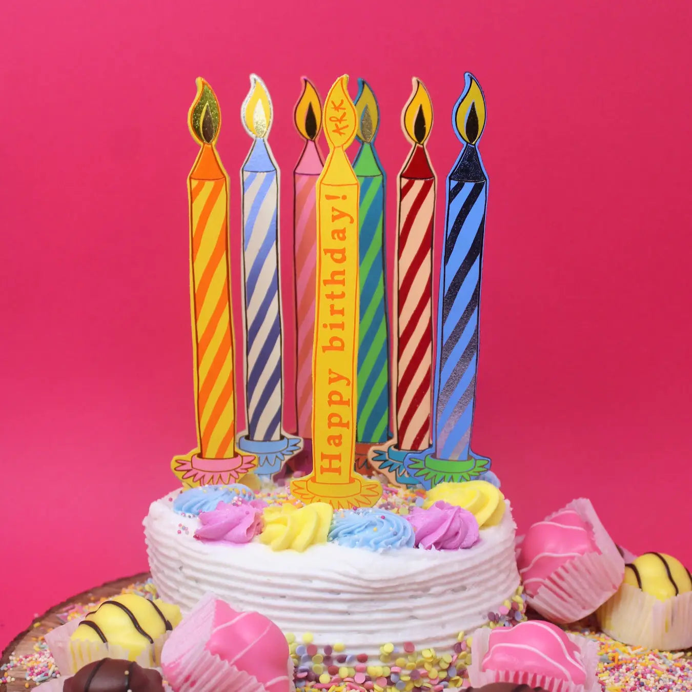 Ark - Birthday Candle Bookmark - Apricot