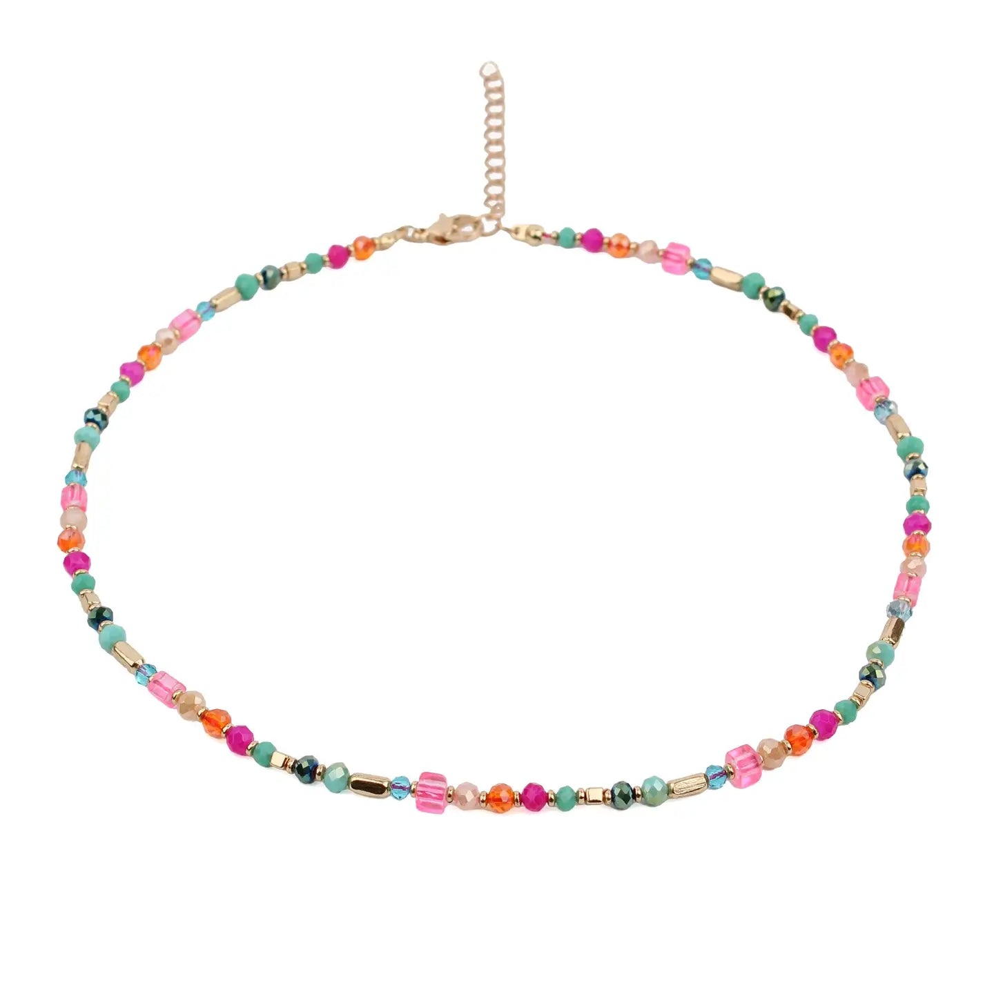 Rainbow Beaded Necklace