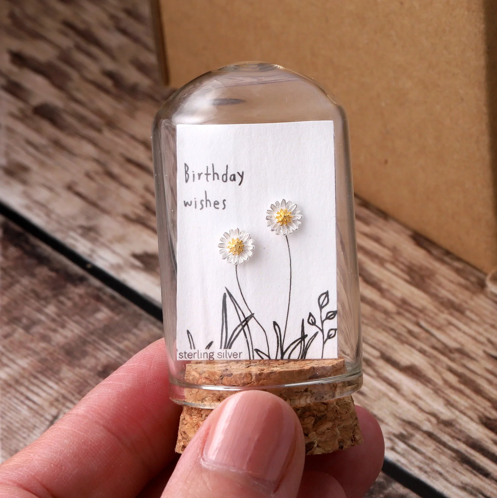 Attic - Daisy Flower Earrings - Silver