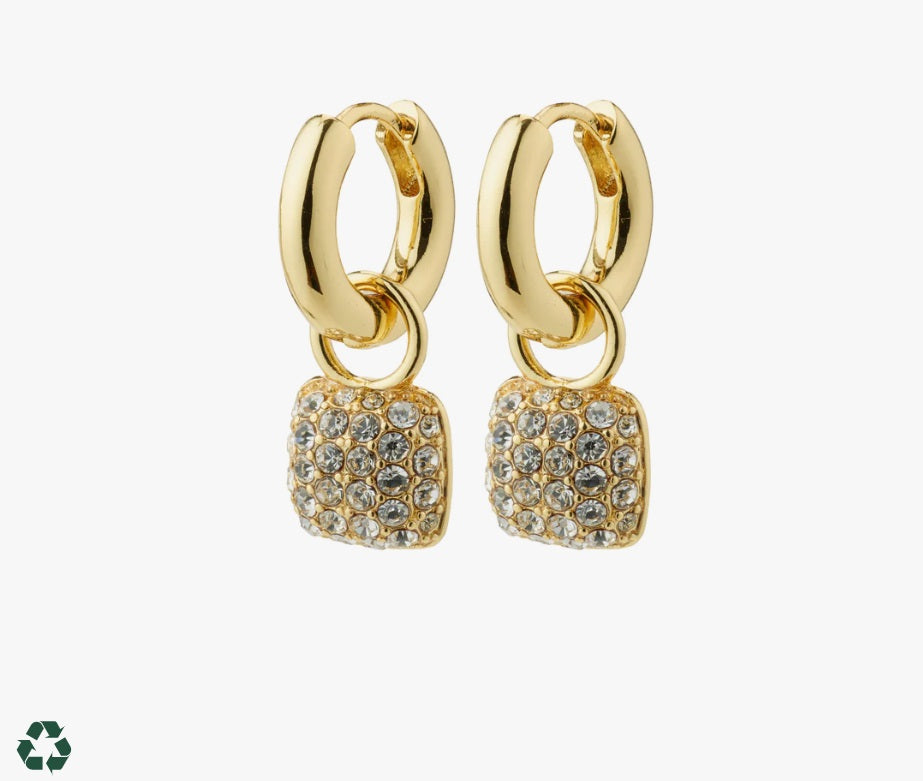 Pilgrim - CINDY crystal hoop earrings