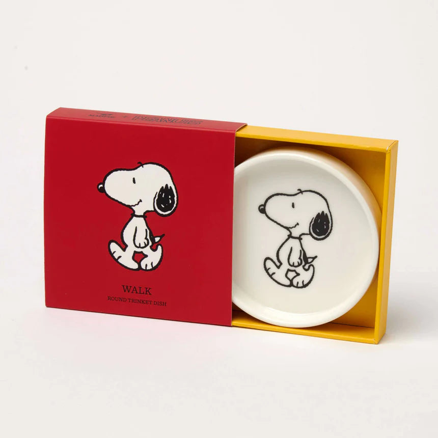 Snoopy - Peanuts Round Shaped Trinket Dish - Snoopy Walk