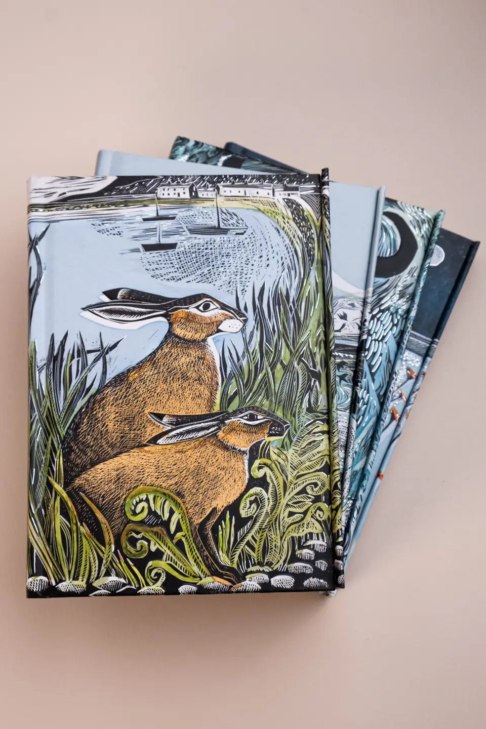 Angela Harding: Rathlin Hares (Foiled Journal)