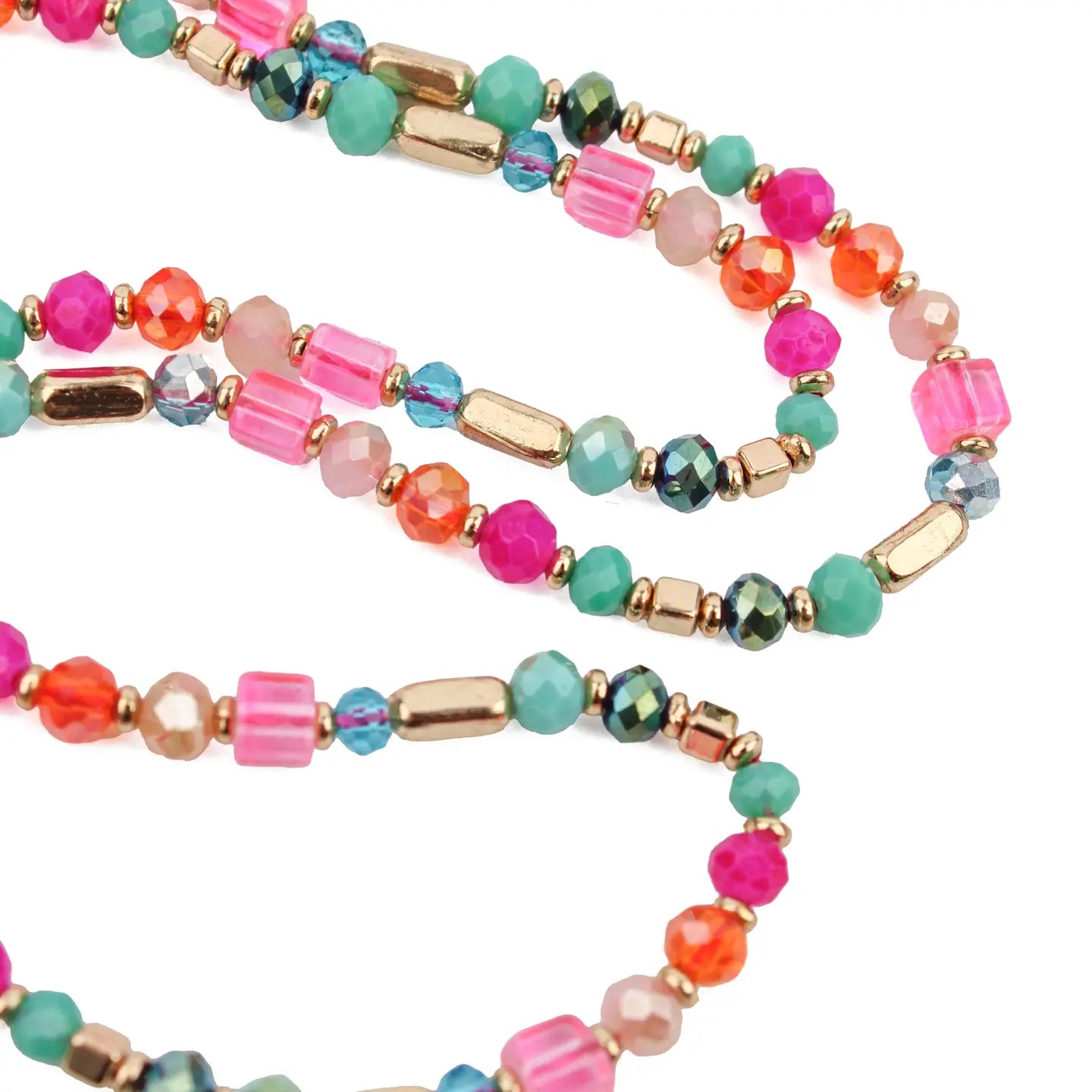 Rainbow Beaded Necklace