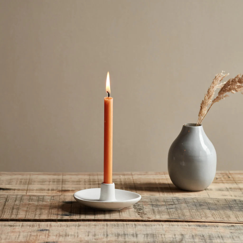 Candle Holder - Matte White - St Eval