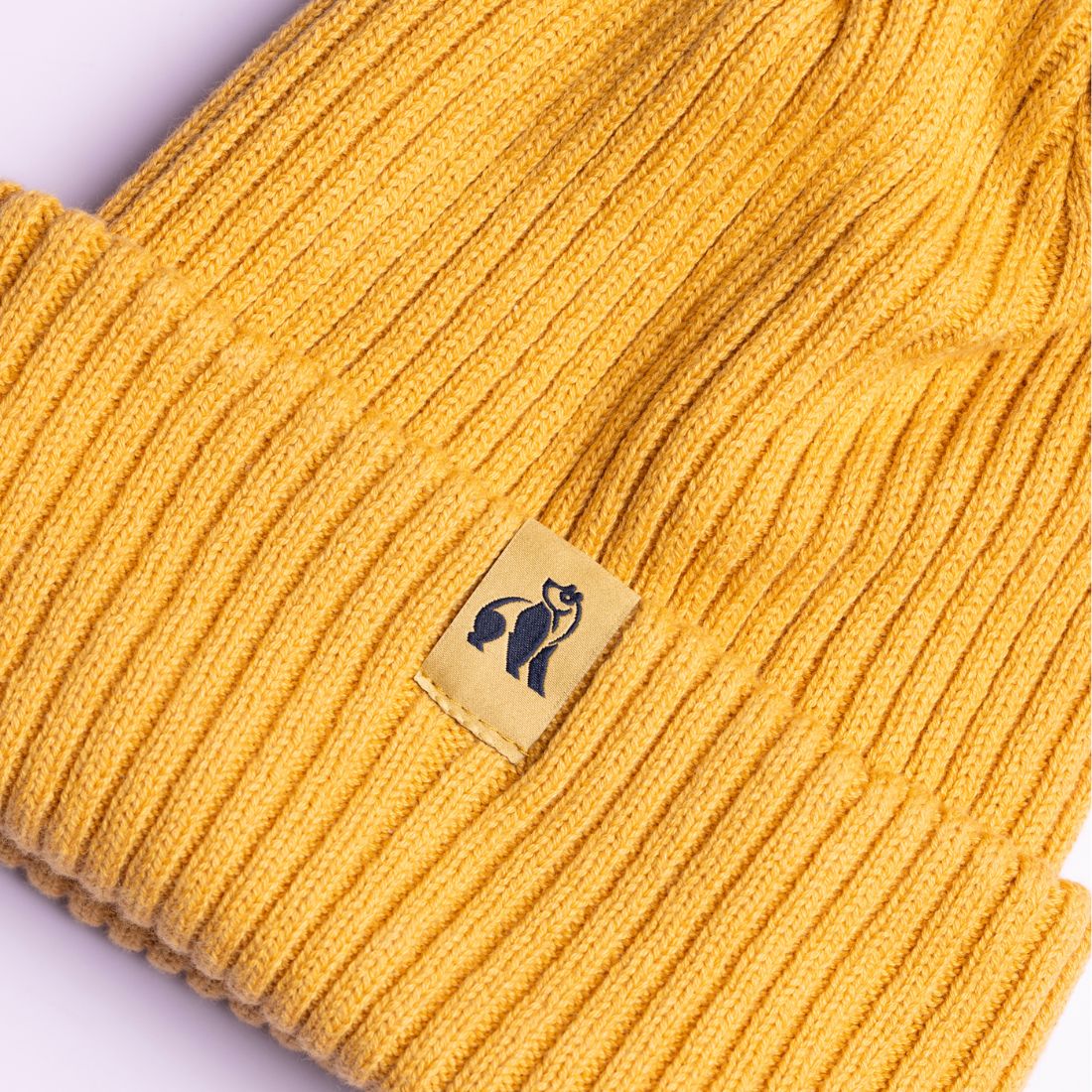 Swole Panda - Organic Cotton Beanie - Mustard