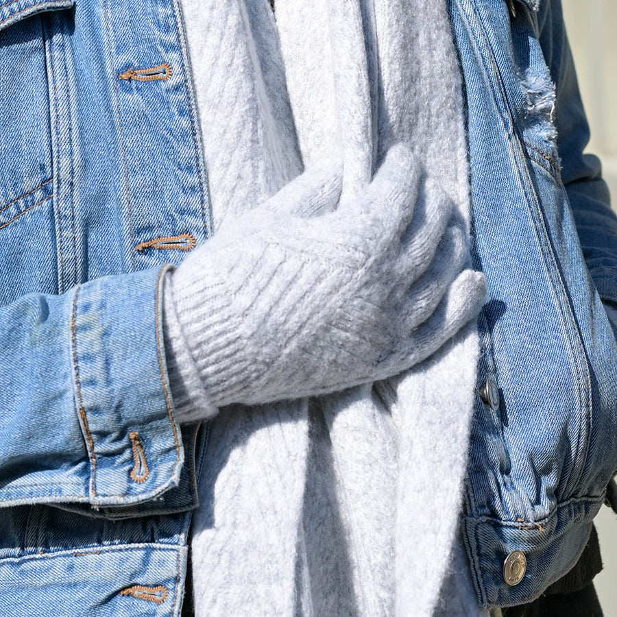 Cable Knit Gloves - Various Colours
