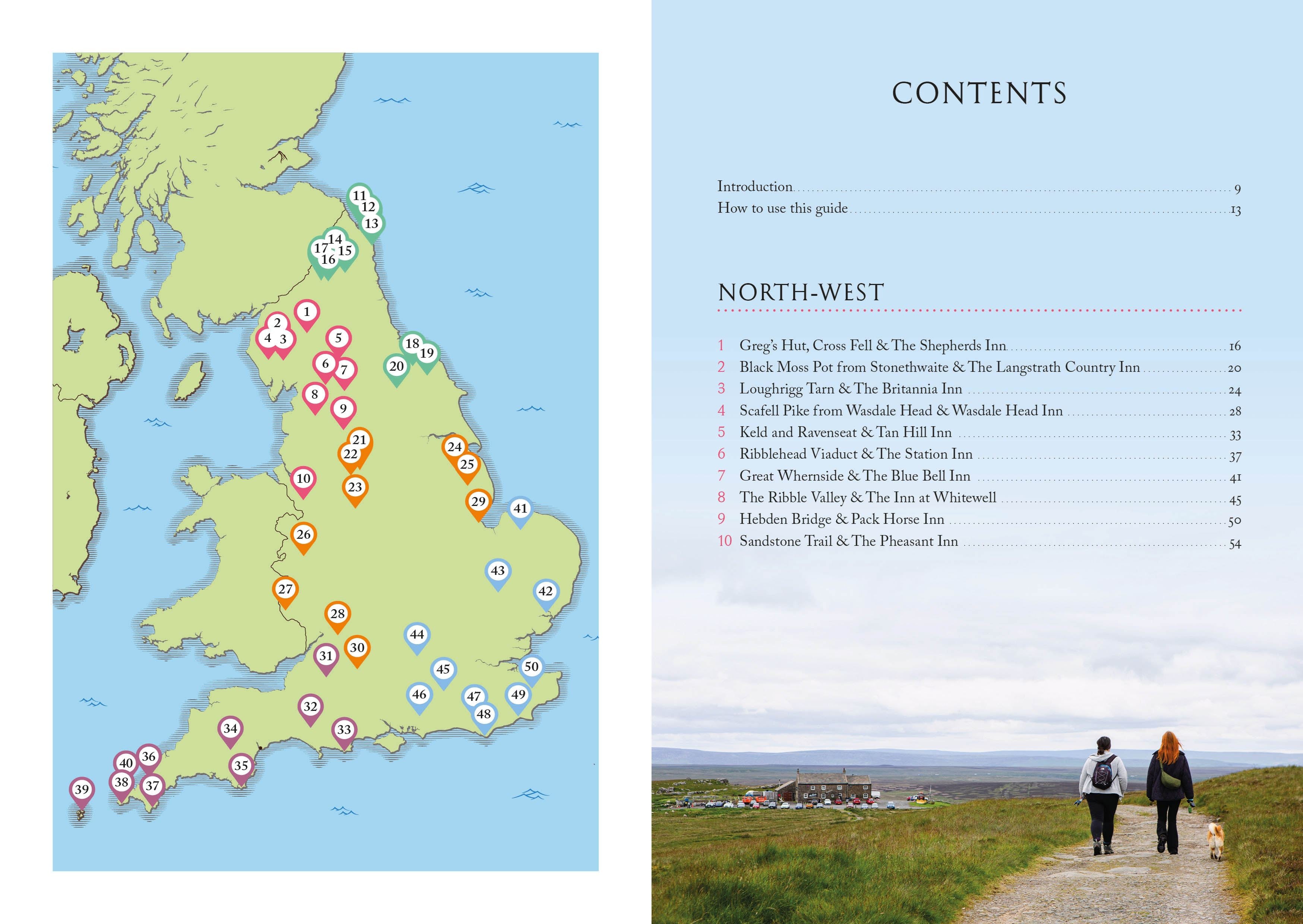 Pints and Pathways - 50 Scenic Walks - Book