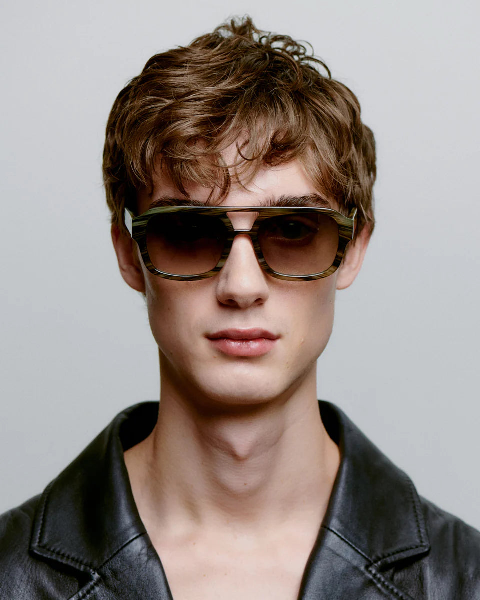 A.Kjaerbede - Kaya Sunglasses - Striped Horn