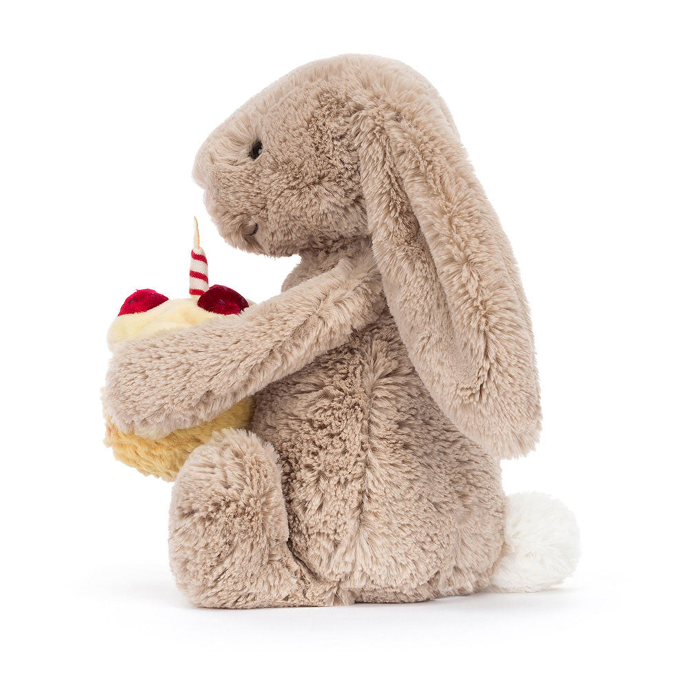 Jellycat - Bashful Beige Bunny Birthday Cake - Original