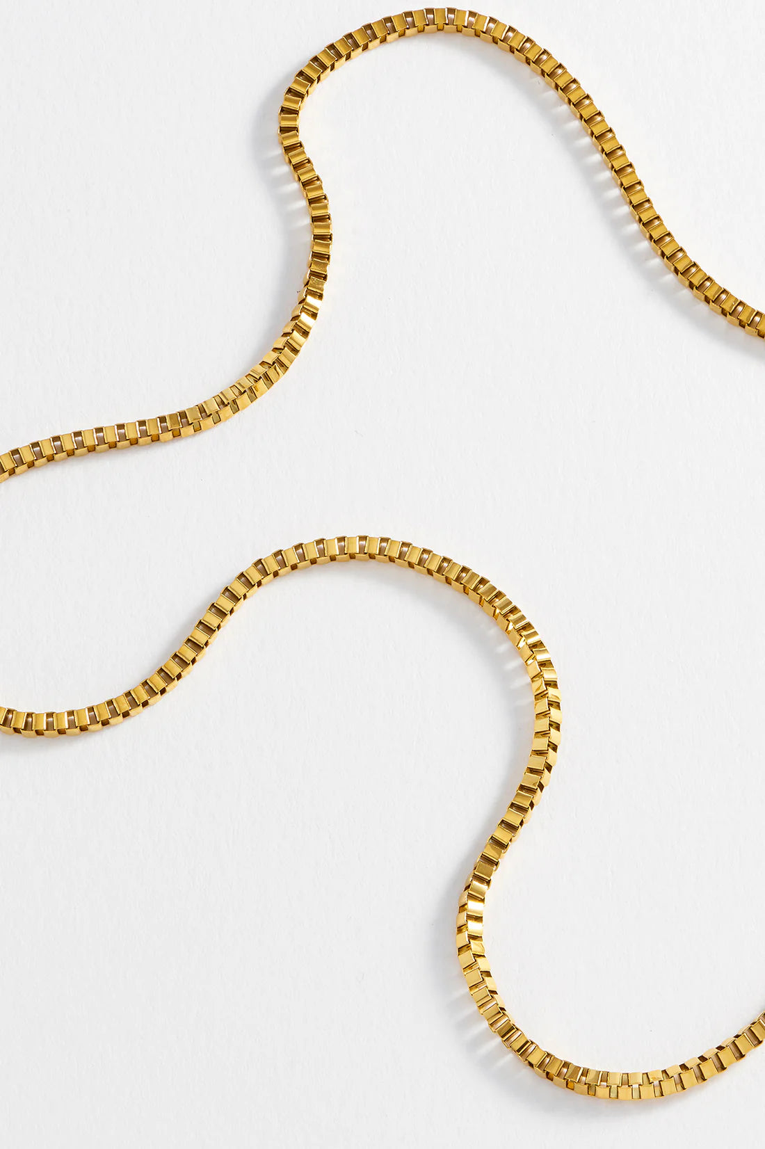 Box Chain Necklace- Gold