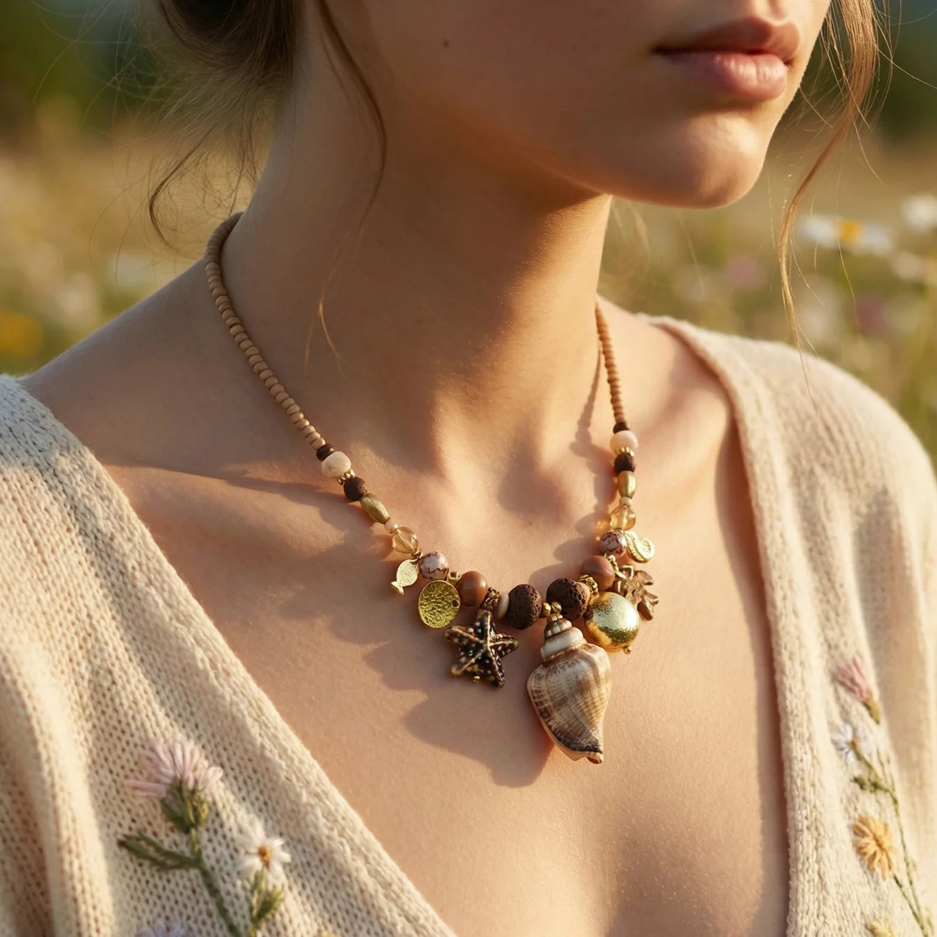Siren’s Wing Boho Necklace