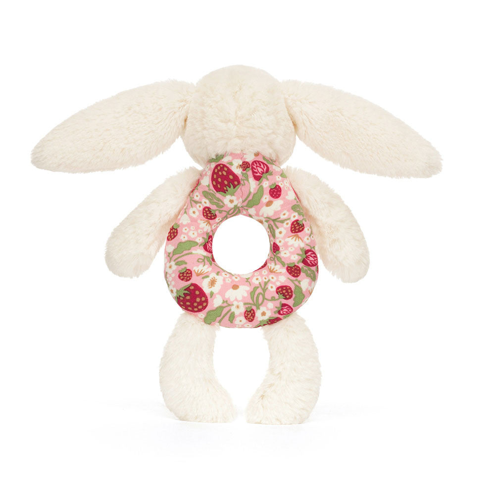 Jellycat - Blossom Cream Bunny Berry Ring Rattle