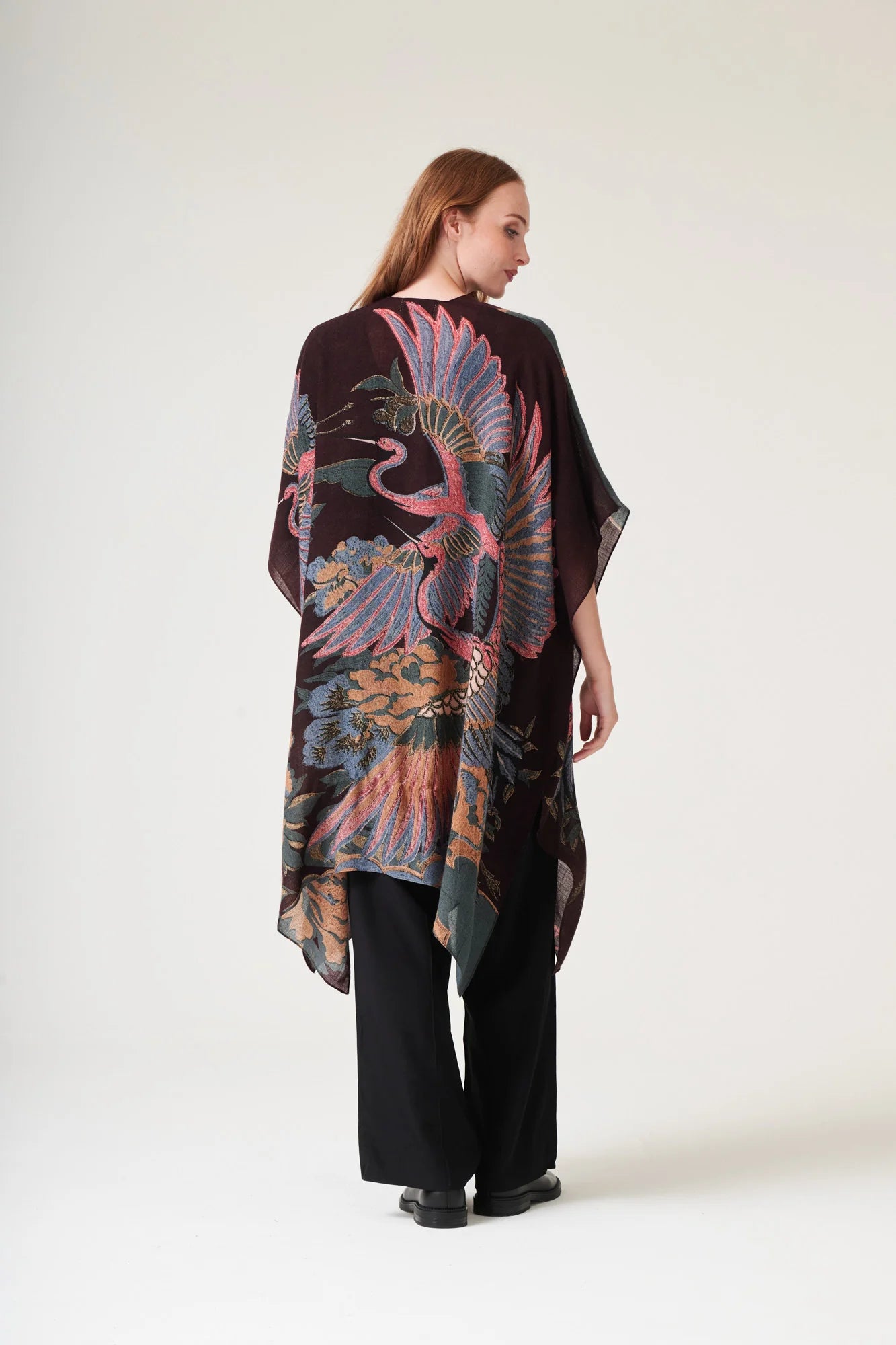 One Hundred Stars - Crane Wool Throwover - Plum